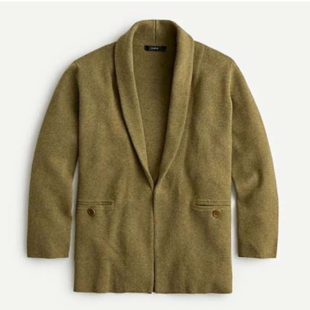 Camille sweater-blazer with shawl collar